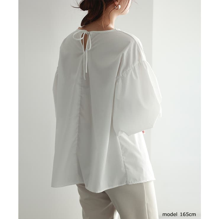 【SNSで大人気】ネック2タイプ選べる！袖コンブラウス トップス パフスリーブ | SEU | 詳細画像4 