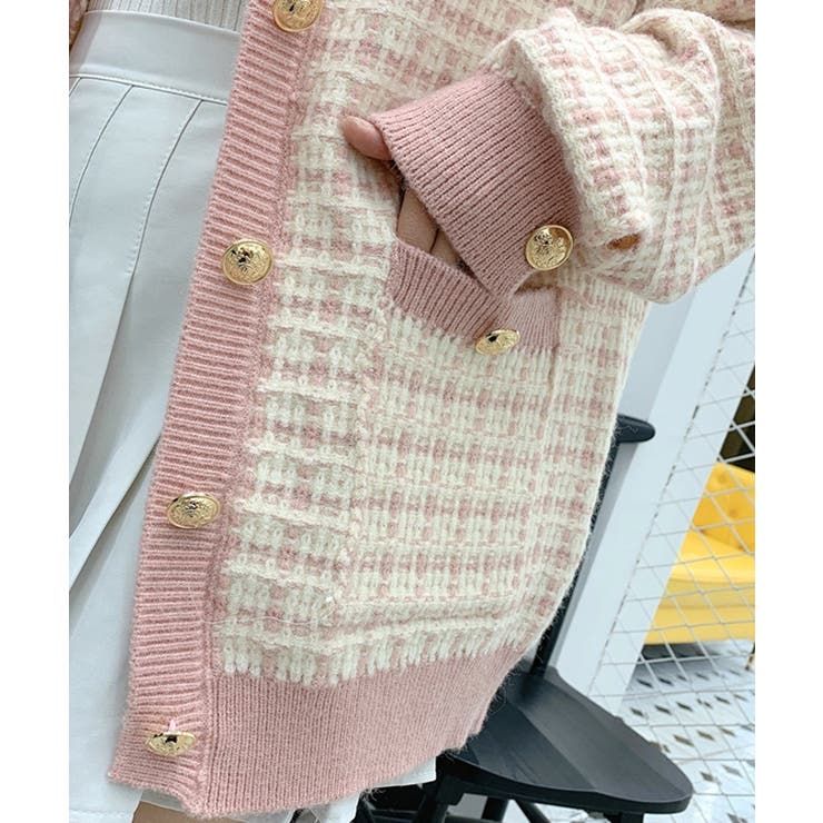 CADUNE ツイード ウール　オーバーサイズ ピーコート 38　ホワイト Jackal 140sソフトメルトン Pコート / J.PRESS LADIES L