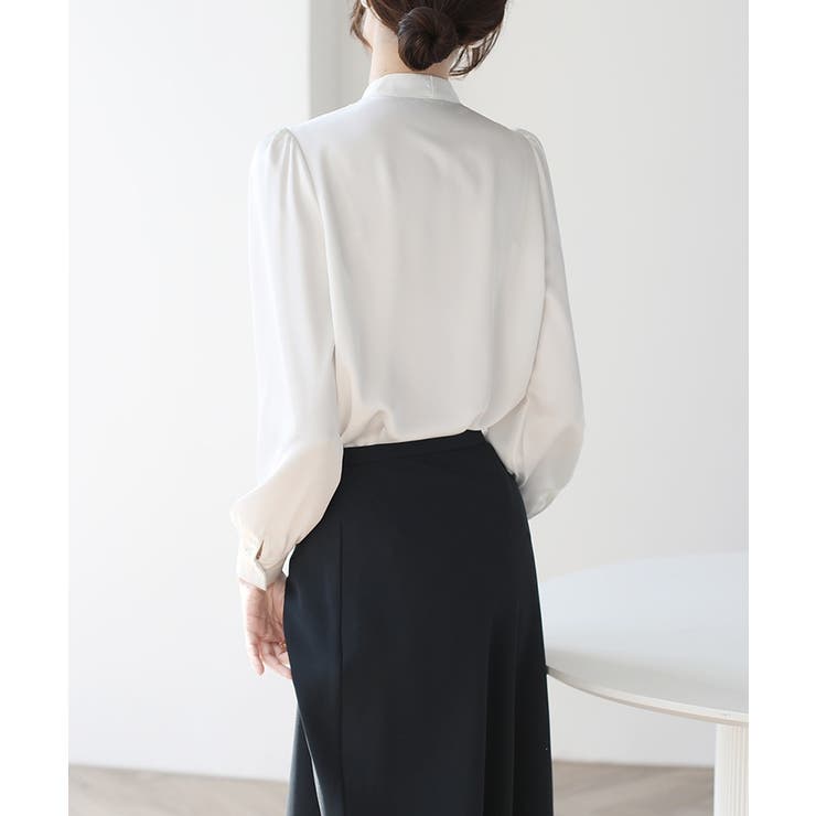 フロントタックVネックブラウス【SHOPLIST限定 新作 春 夏 秋 冬】 | SEU | 詳細画像6 