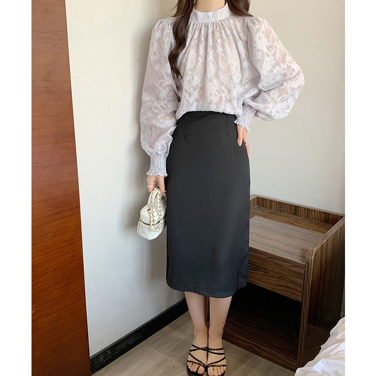 ジャガードフラワーバルーンスリーブブラウス【SHOPLIST限定 新作 春 | SEU | 詳細画像26 