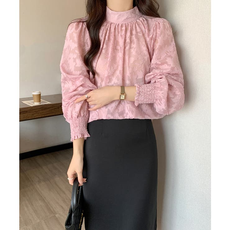 ジャガードフラワーバルーンスリーブブラウス【SHOPLIST限定 新作 春 | SEU | 詳細画像31 