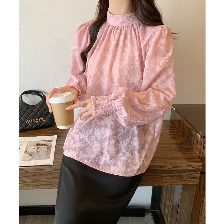 ジャガードフラワーバルーンスリーブブラウス【SHOPLIST限定 新作 春 | SEU | 詳細画像36 