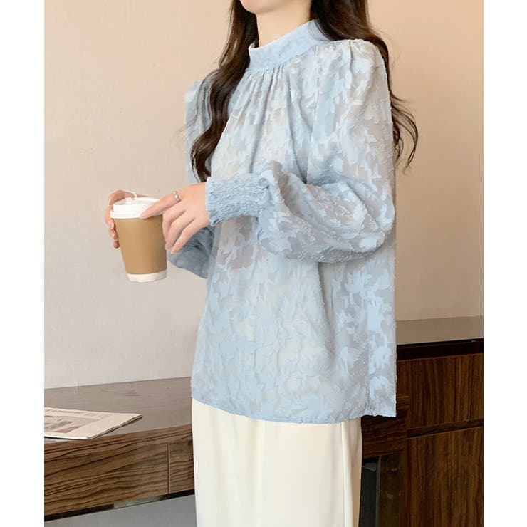 ジャガードフラワーバルーンスリーブブラウス【SHOPLIST限定 新作 春 | SEU | 詳細画像41 