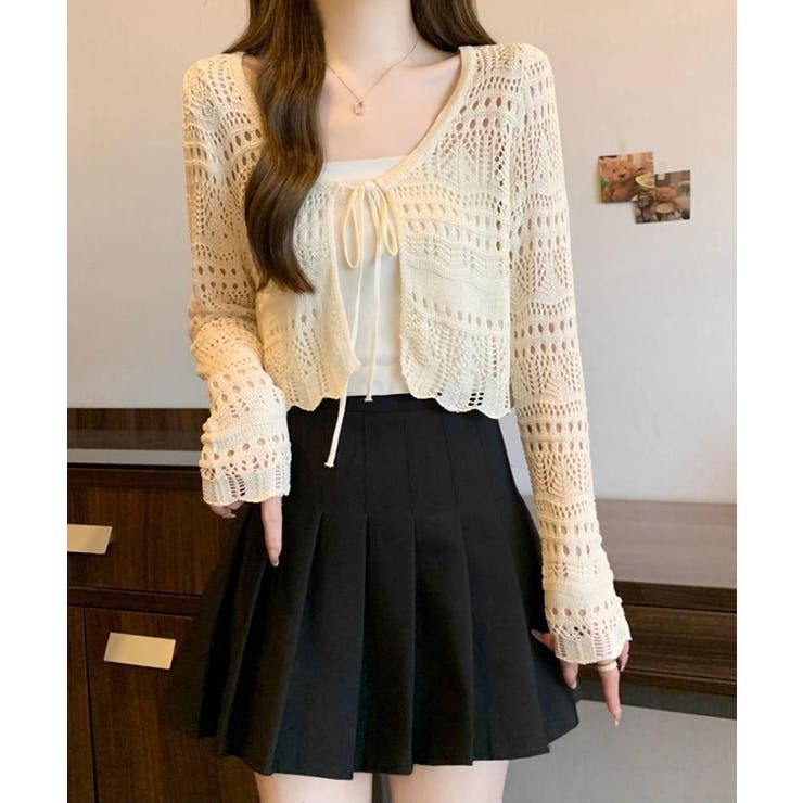 クロシェ編みサマーニットカーディガン シアートップス【SHOPLIST限定 新作 | SEU | 詳細画像17 