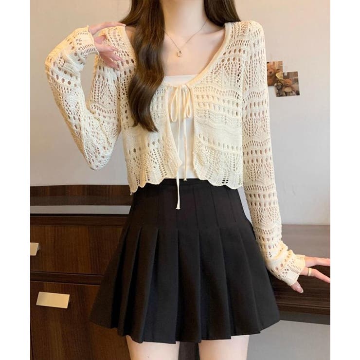 クロシェ編みサマーニットカーディガン シアートップス【SHOPLIST限定 新作 | SEU | 詳細画像18 