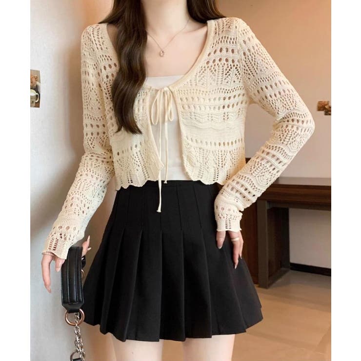 クロシェ編みサマーニットカーディガン シアートップス【SHOPLIST限定 新作 | SEU | 詳細画像21 