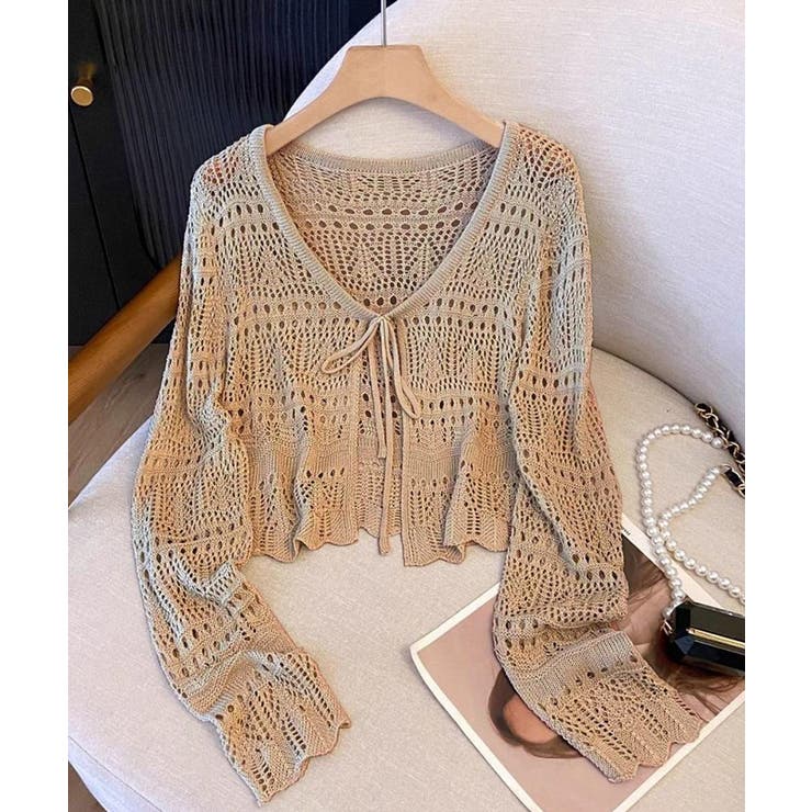 クロシェ編みサマーニットカーディガン シアートップス【SHOPLIST限定 新作 | SEU | 詳細画像22 