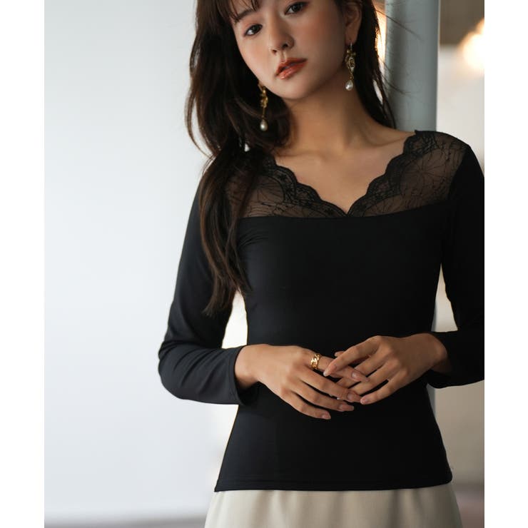 ブラック系その他1 | 【SNSで話題沸騰！】大好評＆リピート多数のレーストップス | SAISON DE PAPILLON 