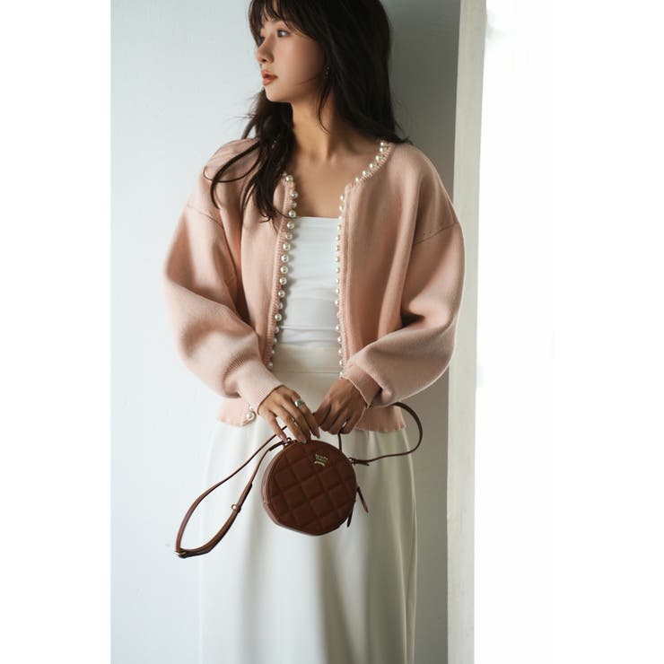 パールビジューボタンレスニットカーディガン | SAISON DE PAPILLON  | 詳細画像61 