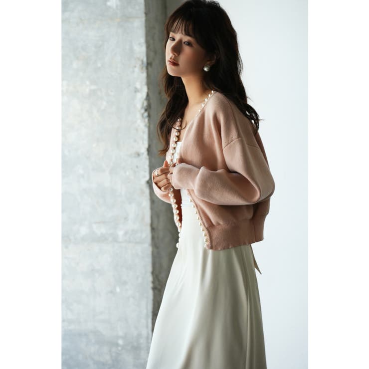 パールビジューボタンレスニットカーディガン | SAISON DE PAPILLON  | 詳細画像62 