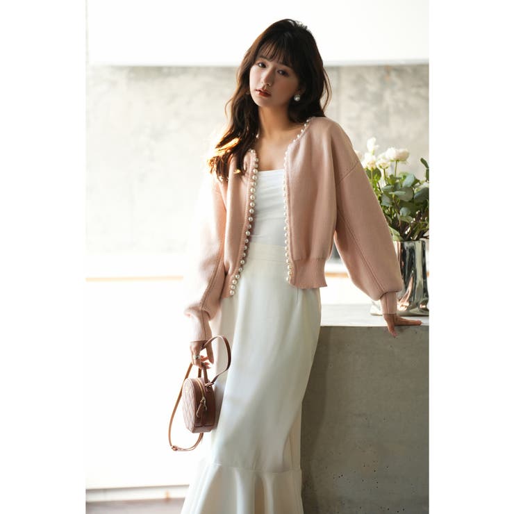 パールビジューボタンレスニットカーディガン | SAISON DE PAPILLON  | 詳細画像65 