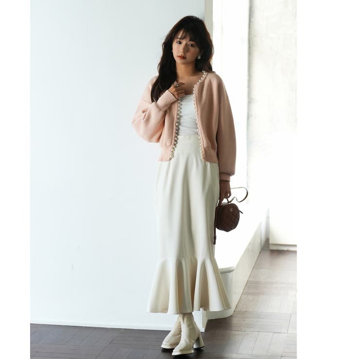 パールビジューボタンレスニットカーディガン | SAISON DE PAPILLON  | 詳細画像66 