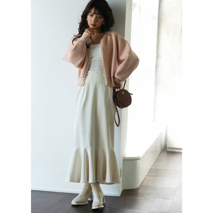 パールビジューボタンレスニットカーディガン | SAISON DE PAPILLON  | 詳細画像67 