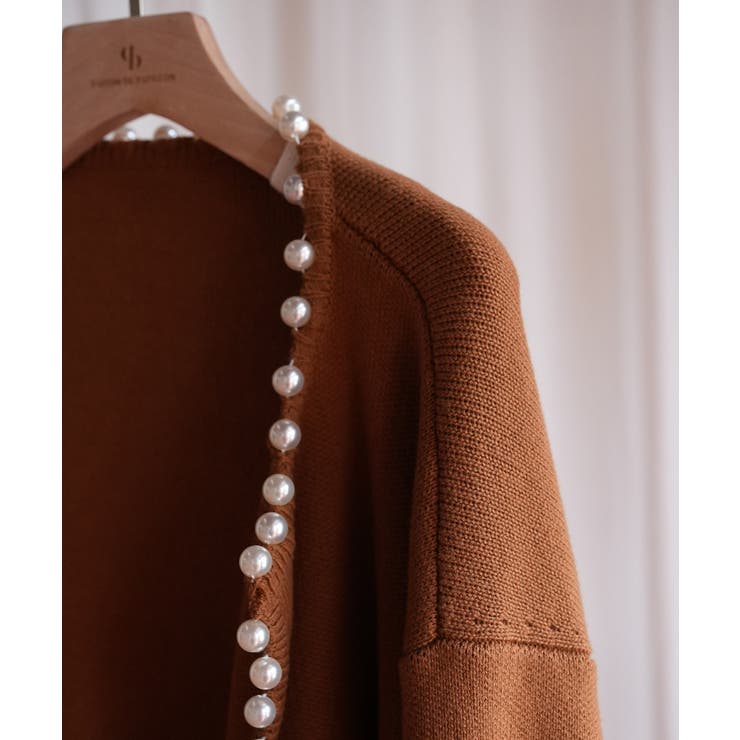 パールビジューボタンレスニットカーディガン | SAISON DE PAPILLON  | 詳細画像72 