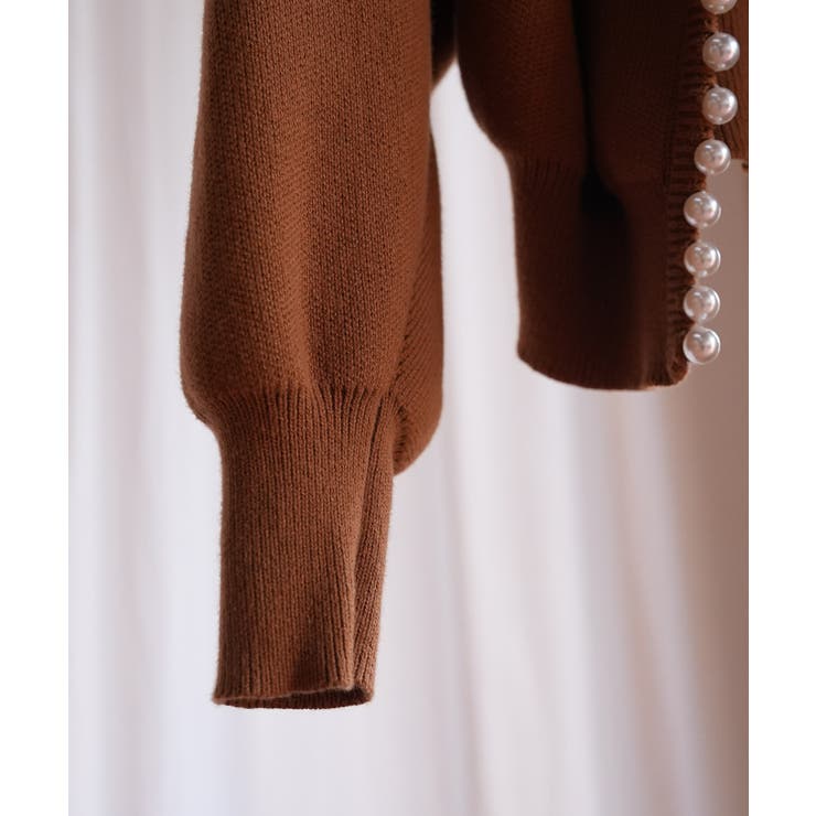 パールビジューボタンレスニットカーディガン | SAISON DE PAPILLON  | 詳細画像74 