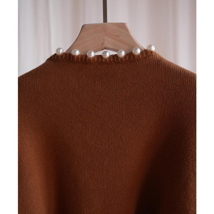 パールビジューボタンレスニットカーディガン | SAISON DE PAPILLON  | 詳細画像75 