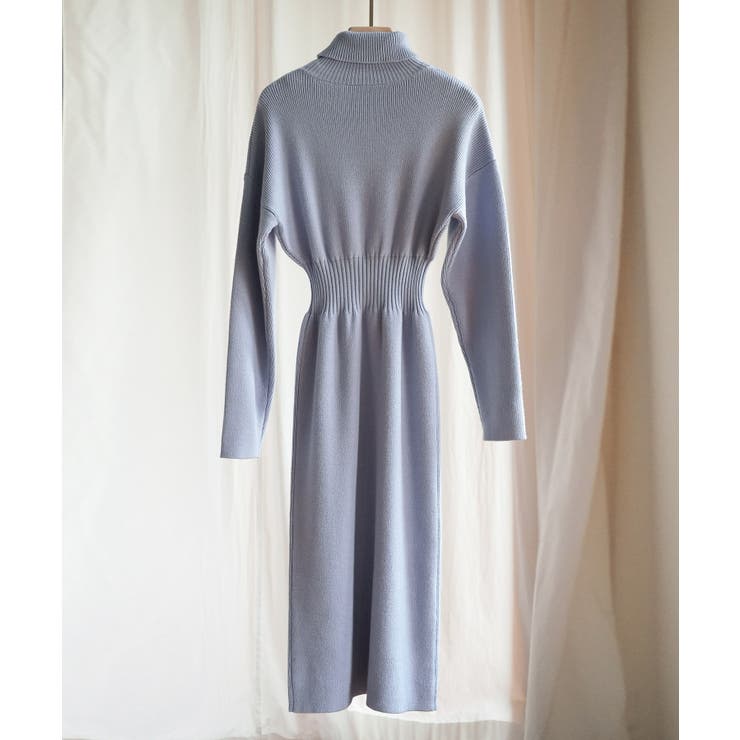 ウエストシェイプタートルネックニットワンピース | SAISON DE PAPILLON  | 詳細画像39