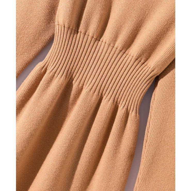 ウエストシェイプタートルネックニットワンピース | SAISON DE PAPILLON  | 詳細画像48