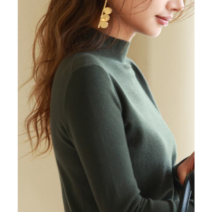 パールボタン付きプチハイネックニットプルオーバー | SAISON DE PAPILLON  | 詳細画像39 