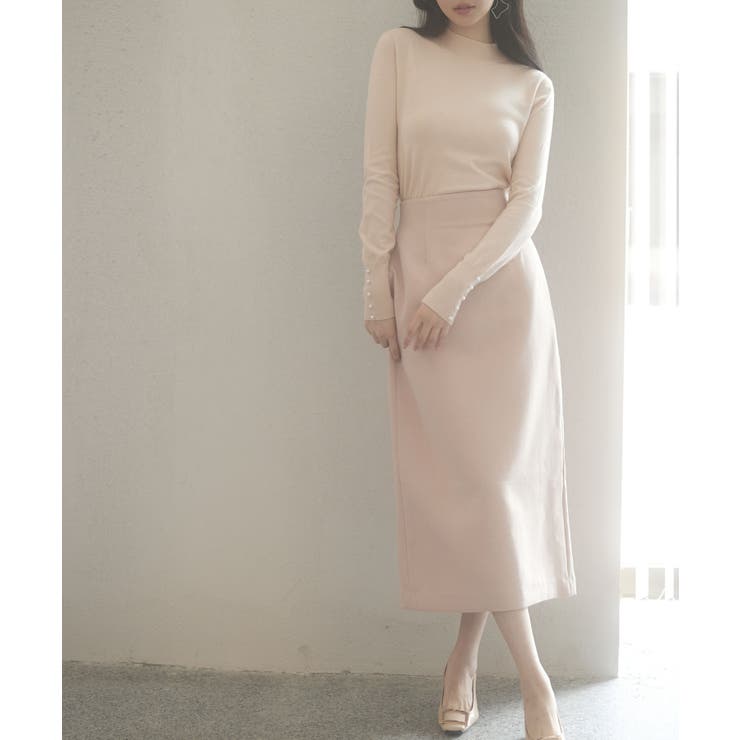 パールボタン付きプチハイネックニットプルオーバー | SAISON DE PAPILLON  | 詳細画像43 