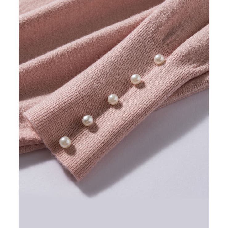 パールボタン付きプチハイネックニットプルオーバー | SAISON DE PAPILLON  | 詳細画像60 