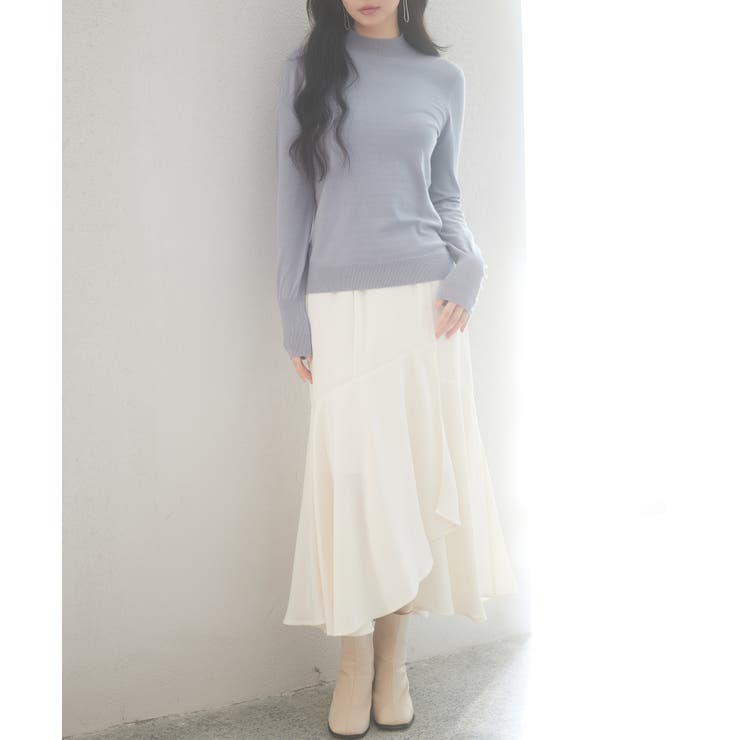 パールボタン付きプチハイネックニットプルオーバー | SAISON DE PAPILLON  | 詳細画像67 