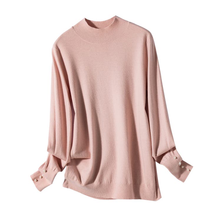 パールボタン付きプチハイネックニットプルオーバー | SAISON DE PAPILLON  | 詳細画像84 