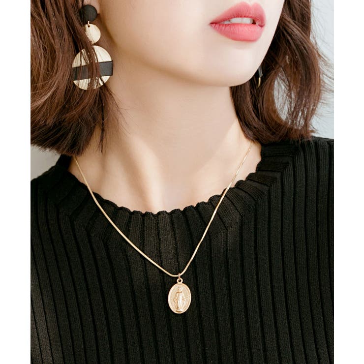 フレンチスリーブリブ切替サマーニットトップス | SAISON DE PAPILLON  | 詳細画像11 