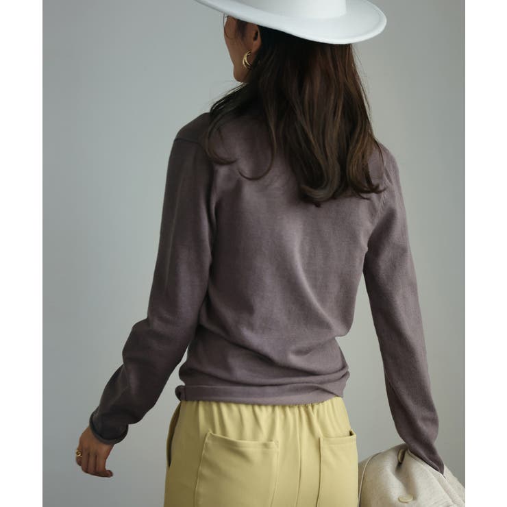 授乳もオフィスも両立カシュクールネックニットトップス | SAISON DE PAPILLON  | 詳細画像33 