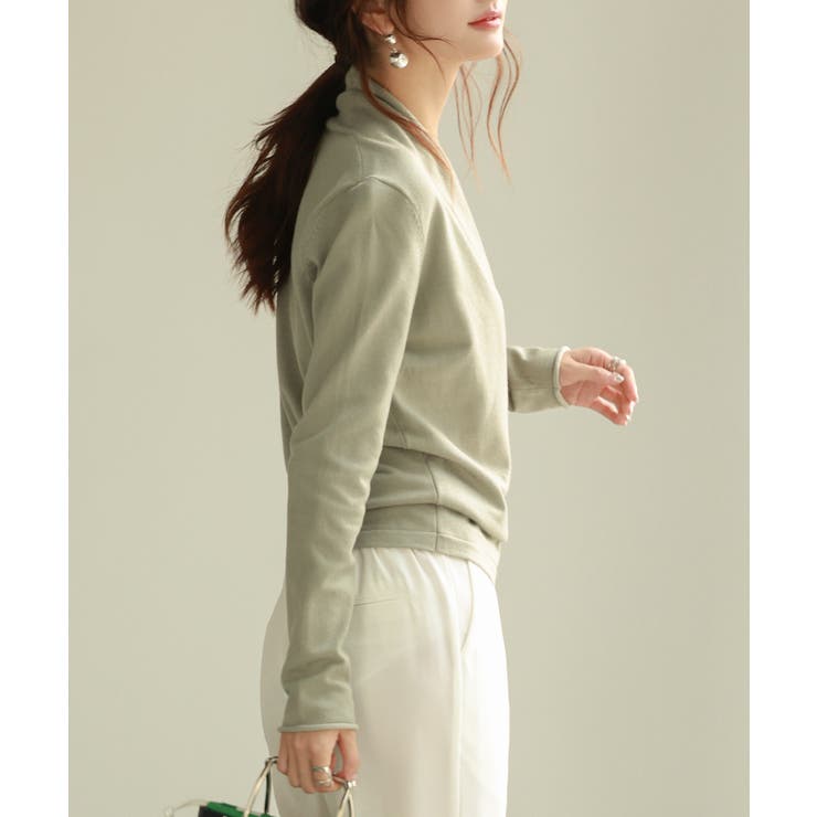 授乳もオフィスも両立カシュクールネックニットトップス | SAISON DE PAPILLON  | 詳細画像53 