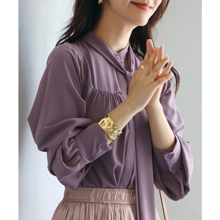 リボンタイシャーリングブラウス | SAISON DE PAPILLON  | 詳細画像44 