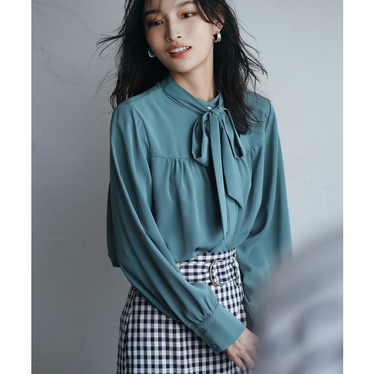 リボンタイシャーリングブラウス | SAISON DE PAPILLON  | 詳細画像45 