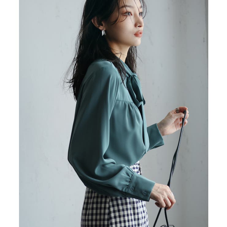 リボンタイシャーリングブラウス | SAISON DE PAPILLON  | 詳細画像46 