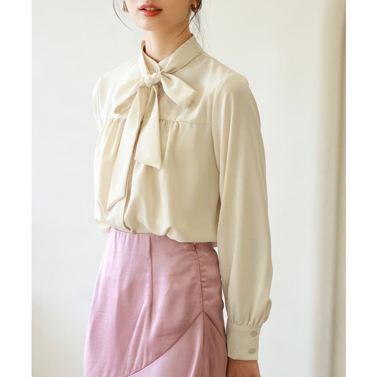 リボンタイシャーリングブラウス | SAISON DE PAPILLON  | 詳細画像48 