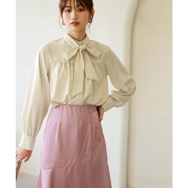 リボンタイシャーリングブラウス | SAISON DE PAPILLON  | 詳細画像53 
