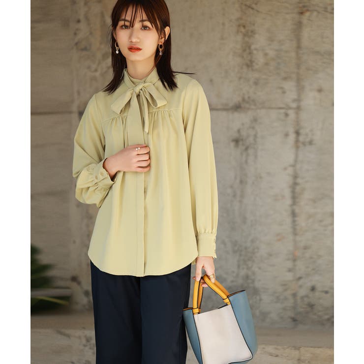 リボンタイシャーリングブラウス | SAISON DE PAPILLON  | 詳細画像63 