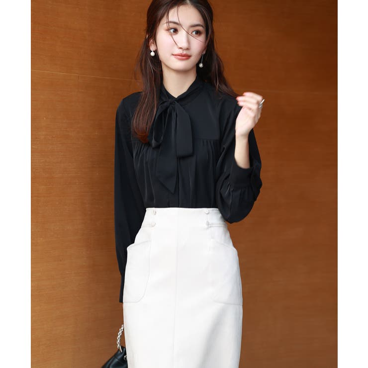 リボンタイシャーリングブラウス | SAISON DE PAPILLON  | 詳細画像73 