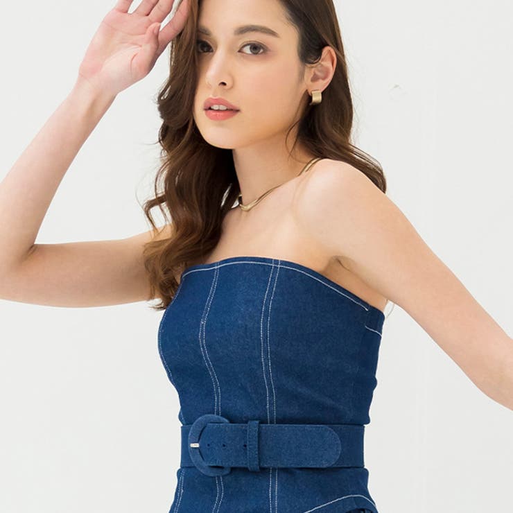 デニムライクビスチェ[品番：DURW0001134]｜AMBIENT（アンビエント）の