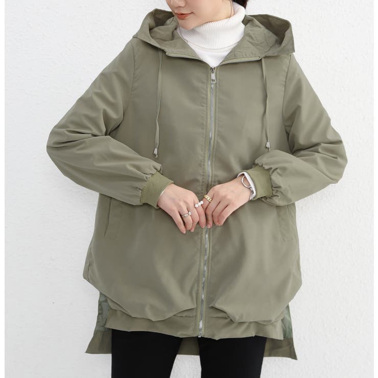 フーディー マウンテンパーカー コクーンシルエット ゆったり ゆる