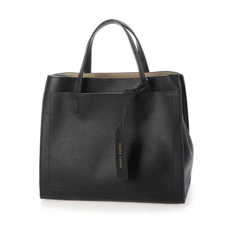 ブラック | カシュカシュ cachecache / パーテーションミニ2wayトートバッグ | UNBILLION