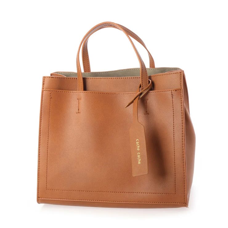 キャメル | カシュカシュ cachecache / パーテーションミニ2wayトートバッグ | UNBILLION