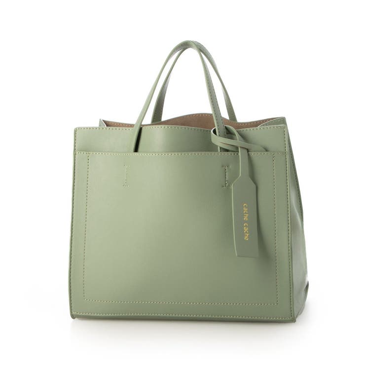 ライトグリーン | カシュカシュ cachecache / パーテーションミニ2wayトートバッグ | UNBILLION