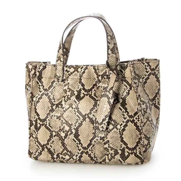 パイソン | カシュカシュ cachecache / パイソン柄手提げトートS | UNBILLION