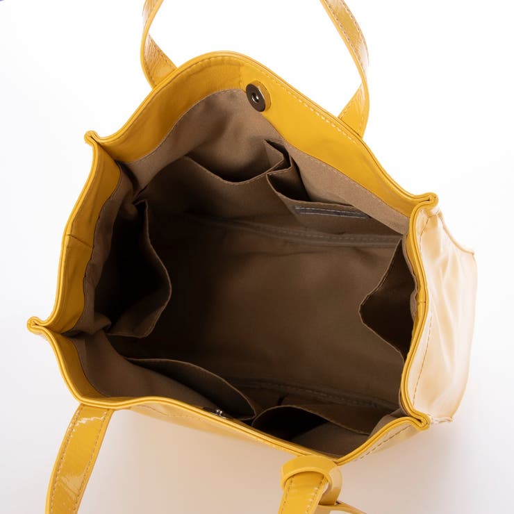 カシュカシュ cachecache / ソフトエナメルスクエア手提げトートS | UNBILLION | 詳細画像10 