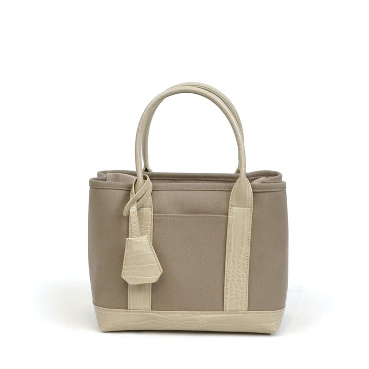 グレー | カシュカシュ / ショルダー付きパーテーションキャンバストート | UNBILLION