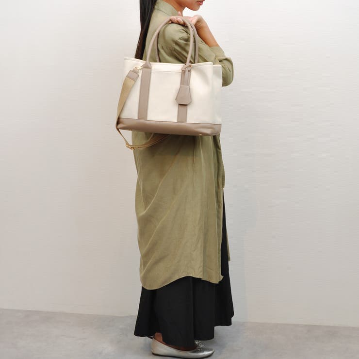 カシュカシュ / ショルダー付きパーテーションキャンバストートL | UNBILLION | 詳細画像28 