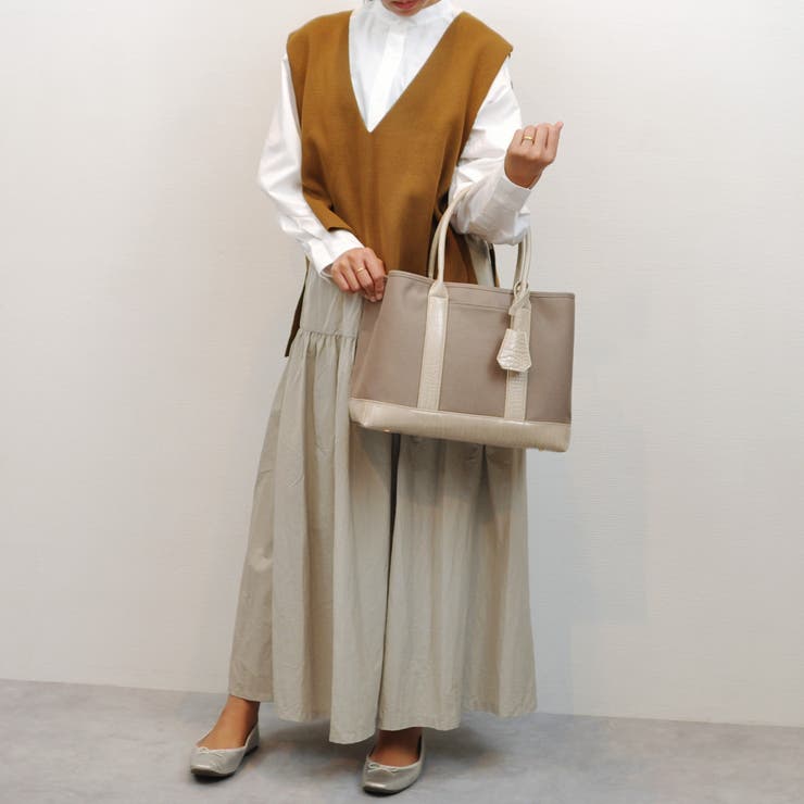 カシュカシュ / ショルダー付きパーテーションキャンバストートL | UNBILLION | 詳細画像40 