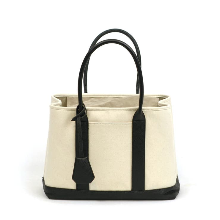 ブラック | カシュカシュ / ショルダー付きパーテーションキャンバストートL | UNBILLION