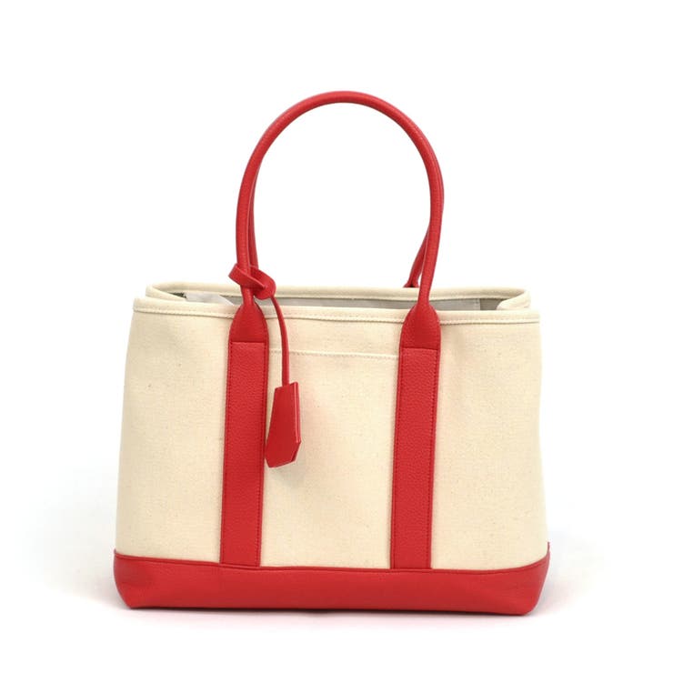 レッド | カシュカシュ / ショルダー付きパーテーションキャンバストートL | UNBILLION