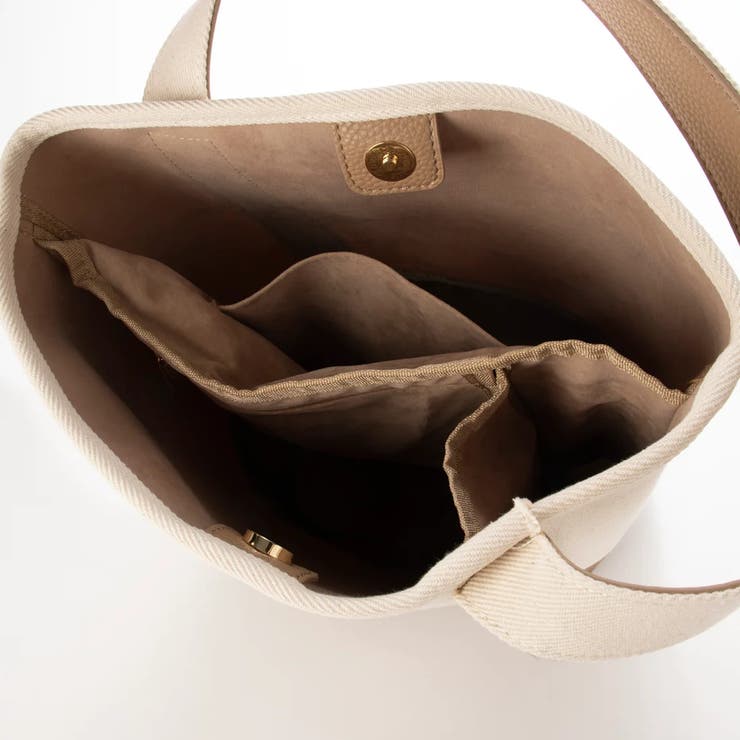 カシュカシュ / スマホショルダー付きワンハンドルパーテーショントートバッグ | UNBILLION | 詳細画像12 